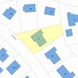 40 Clark St, Newton MA  02459-2427 plot plan