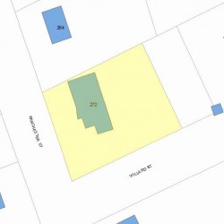 272 Winchester St, Newton MA 02461-2034 plot plan