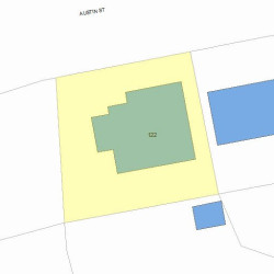 122 Austin St, Newton MA 02460-1849 plot plan