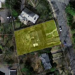 9 Gammons Rd, Newton MA 02468-1215 aerial view