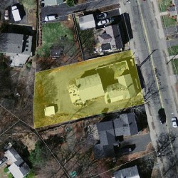 935 Walnut St, Newton MA  02461-1133 aerial view