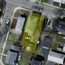 118 Westland Ave, Newton MA  02465-1549 aerial view