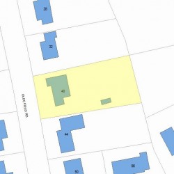 40 Olde Field Rd, Newton MA 02459-2733 plot plan