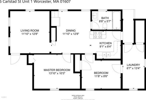 6 Carlstad St, Worcester MA 01607-1508 exterior