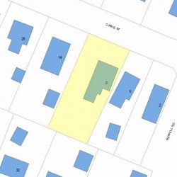 8 Orris St, Newton MA  02466-1312 plot plan