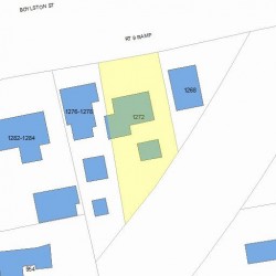 1272 Boylston St, Newton MA 02464-1019 plot plan