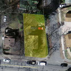 1071 Beacon St, Newton MA  02459-1703 aerial view