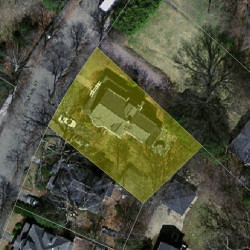 290 Central St, Newton MA  02466-2203 aerial view