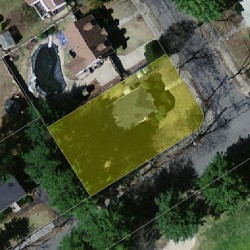 191 Christina St, Newton MA  02461-1915 aerial view