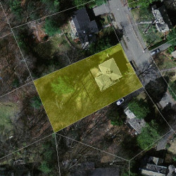 125 Dane Hill Rd, Newton MA  02461-2018 aerial view