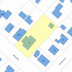 49 Broadway Ter, Newton MA  02460-1404 plot plan