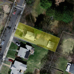126 Beethoven Ave, Newton MA 02468-1728 aerial view