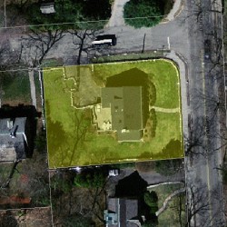 513 Chestnut St, Newton MA 02468-1205 aerial view