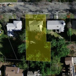 70 Clifton Rd, Newton MA  02459-3147 aerial view
