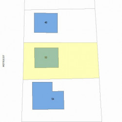 50 Pettee St, Newton MA  02464-1213 plot plan