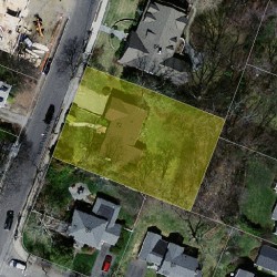 72 Beethoven Ave, Newton MA 02468-1729 aerial view