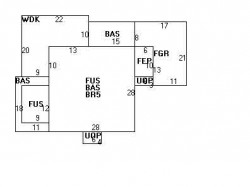 28 Stafford Rd, Newton MA  02459-1819 floor plan