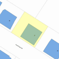 37 Playstead Rd, Newton MA 02458-2124 plot plan