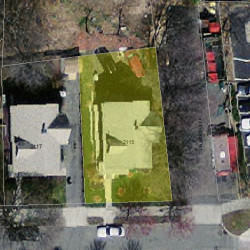 2115 Commonwealth Ave, Newton MA  02466-1901 aerial view
