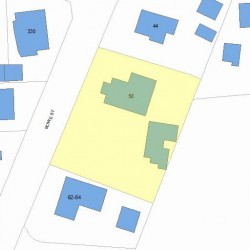 50 Rowe St, Newton MA 02466-1523 plot plan