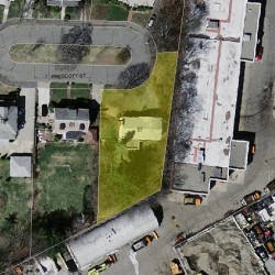 87 Prescott St, Newton MA 02460-1718 aerial view