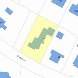 167 Nehoiden Rd, Newton MA 02468-1343 plot plan