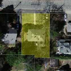 58 Hancock Ave, Newton MA 02459-1751 aerial view