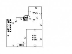 859 Dedham St, Newton MA 02459-3413 floor plan