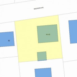 44 Madison Ave, Newton MA 02460-1905 plot plan