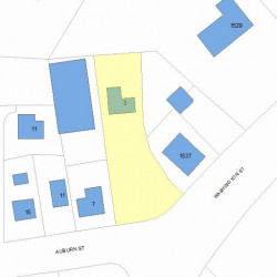 3 Auburn St, Newton MA 02465-2204 plot plan