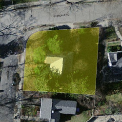 4 Ashford Rd, Newton MA 02459-1227 aerial view