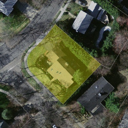 90 Country Club Rd, Newton MA  02459-3022 aerial view