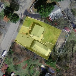 26 Evergreen Ave, Newton MA 02466-1703 aerial view