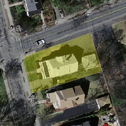 40 Harvard St, Newton MA 02460-2003 aerial view