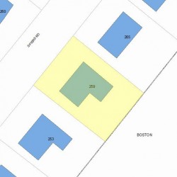 259 Spiers Rd, Newton MA 02459-3705 plot plan