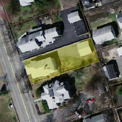 52 Elm St, Newton MA  02465-1806 aerial view