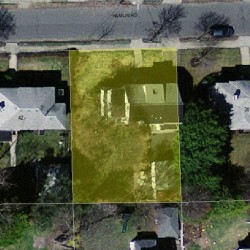 36 Hamlin Rd, Newton MA  02459-1002 aerial view