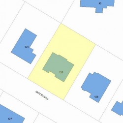 130 Hartman Rd, Newton MA 02459-2854 plot plan