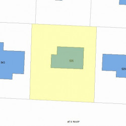 535 Boylston St, Newton MA 02459-2740 plot plan