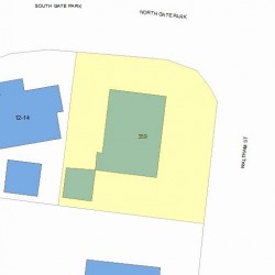359 Waltham St, Newton MA 02465-1745 plot plan