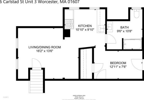 6 Carlstad St, Worcester MA 01607-1508 exterior