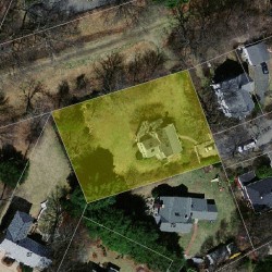 37 Oak Ter, Newton MA  02461-1409 aerial view