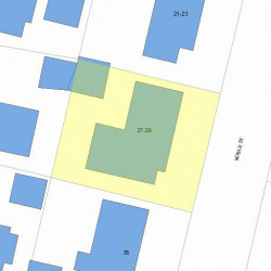 29 Noble St, Newton MA  02465-1015 plot plan