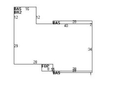 96 Adeline Rd, Newton MA  02459-2705 floor plan
