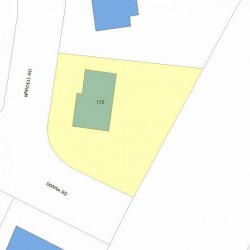 110 Nardell Rd, Newton MA 02459-2821 plot plan