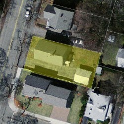 234 Cherry St, Newton MA 02465-1246 aerial view
