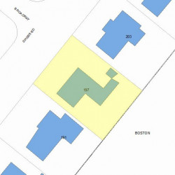 197 Spiers Rd, Newton MA  02459-3717 plot plan
