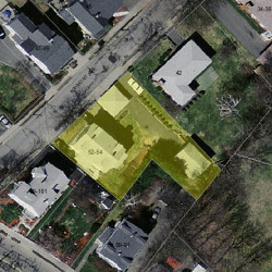 52 Ashmont Ave, Newton MA 02458-1208 aerial view