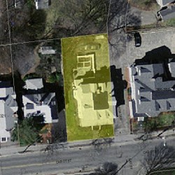 313 Cabot St, Newton MA  02460-2255 aerial view