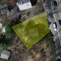 951 Walnut St, Newton MA 02461-1133 aerial view